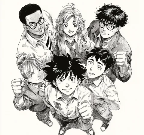 恋爱题材漫画封面示例